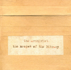 The Archivist - The Keeper of the Library (Limited Handmade Edition) (2CD) (2009)